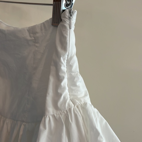 Mable Ruffle Mini Skirt White Coquette Feminine Girly L Cotton Sweet - Picture 2 of 7